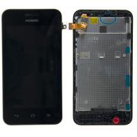 TOUCH SCREEN DISPLAY PER HUAWEI Y330 ORIGINAL CON FRAME NERO