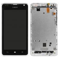 TOUCH SCREEN DISPLAY PER HUAWEI Y530 ORIGINAL CON FRAME BIANCO