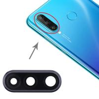 VETRO FOTOCAMERA CAMERA GLASS PER HUAWEI P30 LITE / NEW EDITION (48MP) CON FRAME NERO