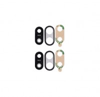 VETRO FOTOCAMERA CAMERA GLASS PER HUAWEI P20 LITE CON FRAME NERO