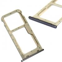 CARRELLO SIM TRAY PER HUAWEI HONOR 6A NERO