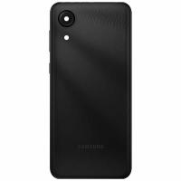 COPRIBATTERIA BACK COVER PER SAMSUNG GALAXY A03 CORE 2021 A032 CON VETRO FOTOCAMERA + TASTO LATERALE NERO ORIGINALE