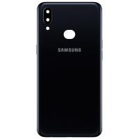 COPRIBATTERIA BACK COVER PER SAMSUNG GALAXY A10S 2019 A107 CON VETRO FOTOCAMERA NERO