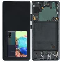 TOUCH SCREEN DISPLAY PER SAMSUNG GALAXY A716 / A71 5G CON FRAME NERO SERVICE PACK