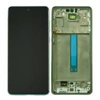 TOUCH SCREEN DISPLAY PER SAMSUNG GALAXY A73 5G A736 CON FRAME VERDE ORIGINAL SERVICE PACK