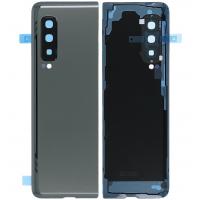 COPRIBATTERIA BACK COVER PER SAMSUNG GALAXY FOLD 5G F907 CON VETRO FOTOCAMERA NERO ORIGINALE