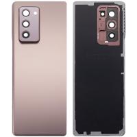 COPRIBATTERIA BACK COVER PER SAMSUNG GALAXY FOLD 2 5G F916 CON VETRO FOTOCAMERA BROWN