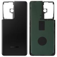 COPRIBATTERIA BACK COVER PER SAMSUNG GALAXY S21 ULTRA G998 NERO ORIGINALE