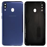 COPRIBATTERIA BACK COVER PER SAMSUNG GALAXY M20 M205 BLU ORIGINALE