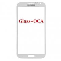 VETRO GLASS + OCA PER SAMSUNG GALAXY NOTE 2 N7100 / N7105 BIANCO