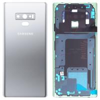 COPRIBATTERIA BACK COVER PER SAMSUNG GALAXY NOTE 9 N960F CON VETRO FOTOCAMERA SILVER ORIGINAL