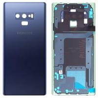 COPRIBATTERIA BACK COVER PER SAMSUNG GALAXY NOTE 9 N960F CON VETRO FOTOCAMERA BLU ORIGINALE