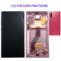 TOUCH SCREEN DISPLAY PER SAMSUNG GALAXY NOTE 10 N970 CON FRAME PINK SERVICE PACK