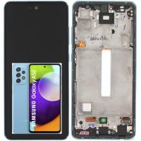 TOUCH SCREEN DISPLAY PER SAMSUNG GALAXY A52 A525 A52 5G A526 OLED CON FRAME BLU