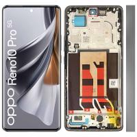 TOUCH SCREEN DISPLAY PER OPPO RENO 10 PRO 5G CPH2525 CON FRAME SERVICE PACK NERO