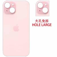 BACK COVER PER APPLE IPHONE 15 BIG HOLE ROSA