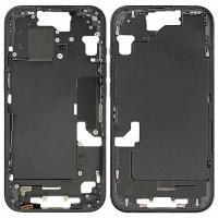 MIDDLE FRAME + SIDE KEY PER APPLE IPHONE 15 SMONTATO GRADO A NERO