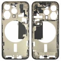 MIDDLE FRAME + SIDE KEY PER APPLE IPHONE 15 PRO SMONTATO GRADO A TITANIUM