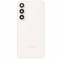 BACK COVER ORIGINAL + VETRO FOTOCAMERA CAMERA GLASS PER SAMSUNG GALAXY S23 FE S711 BIANCO