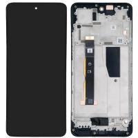 TOUCH SCREEN DISPLAY PER MOTOROLA MOTO G84 5G XT2347 CON FRAME SERVICE PACK NERO