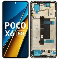 TOUCH SCREEN DISPLAY PER XIAOMI REDMI NOTE 13 PRO 5G / POCO X6 5G CON FRAME NERO