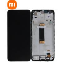 TOUCH SCREEN DISPLAY PER XIAOMI REDMI 12 4G/ 5G / POCO M6 PRO CON FRAME SERVICRE PACK NERO