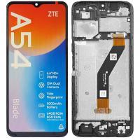 TOUCH SCREEN DISPLAY PER ZTE BLADE A54 CON FRAME NERO