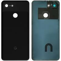 BACK COVER + CAMERA GLASS PER GOOGLE PIXEL 3 NERO