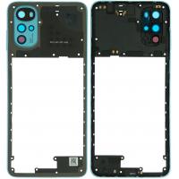 FRAME B + SIDE KEY+ VETRO FOTOCAMERA CAMERA GLASS PER MOTOROLA MOTO G22 XT2231 BLU