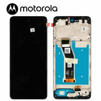 TOUCH SCREEN DISPLAY PER MOTOROLA MOTO E14 CON FRAME NERO SERVICE PACK