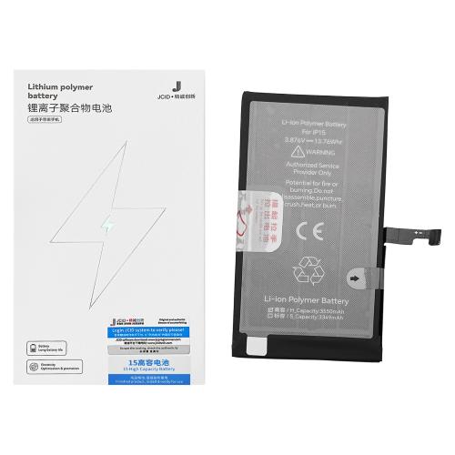BATTERIA JCID PER APPLE IPHONE 15 MAGGIORATA 3550MAH