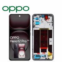 TOUCH SCREEN DISPLAY PER OPPO RENO 12 PRO 5G CPH2629 CON FRAME NERO SERVICE PACK