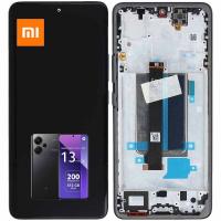 TOUCH SCREEN DISPLAY PER XIAOMI REDMI NOTE 13 PRO PLUS /PRO+ CON FRAME NERO SERVICE PACK