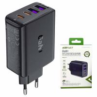 CARICABATTERIE Acefast A61 Wall Charger 45W 3A 2 x USB-A - 2 x USB-C Black