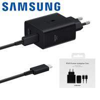 CARICABATTEIRE Wall Charger Samsung 50W 3A 2 x USB-C with USB-C Cable Black EP-T5020XBEGEU In Blister