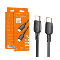 CAVO USB-C To USB-C Cable Borofone BX93 100W 5A 1M Black In Blister
