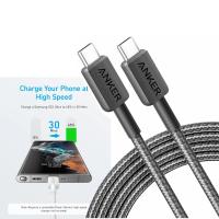 CAVO USB-C to USB-C Cable Anker 322 60W 3A 1.8m Black A81F6G11 In Blister