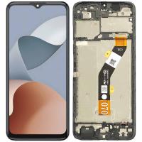 TOUCH SCREEN DISPLAY PER ZTE BLADE A34 CON FRAME NERO