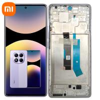 TOUCH SCREEN DISPLAY PER XIOAMI REDMI NOTE 14 PRO 4G  24116RACCG CON FRAME VIOLA SERVICE PACK