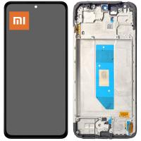 TOUCH SCREEN DISPLAY PER XIAOMI REDMI NOTE 14 4G CON FRAME NERO SERVICE PACK
