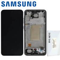 TOUCH SCREEN DISPLAY PER SAMSUNG GALAXY A36 5G A366 CON FRAME NERO SERVICE PACK