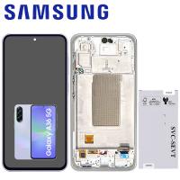 TOUCH SCREEN DISPLAY PER SAMSUNG GALAXY A36 5G A366 CON FRAME VIOLA LAVANDER SERVICE PACK