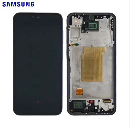 TOUCH SCREEN DISPLAY PER SAMSUNG GALAXY A56 5G A566 CON FRAME GRIGIO SERVICE PACK