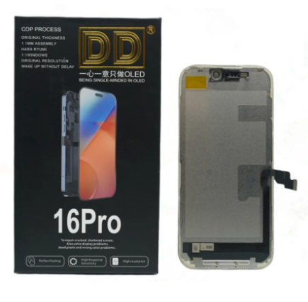 TOUCH SCREEN DISPLAY PER APPLE IPHONE 16 PRO OLED SOFT TOUCH DD