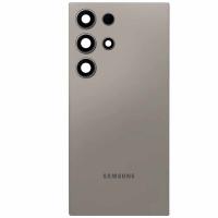 BACK COVER + VETRO FOTOCAMERA PER SAMSUNG GALAXY S24 ULTRA S928 GRIGIO