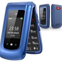 SMARTPHONE Uleway G380d Big Button Mobile Phone Blue In Blister NUOVO