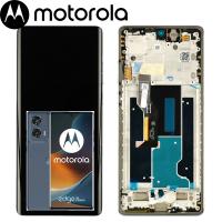 TOUCH SCREEN DISPLAY PER MOTOROLA EDGE 50 FUSION 5G CON FRAME FOREST BLU SERVICE PACK