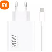 CARICABATTEIRE Wall Charger Xiaomi HyperCharge Combo 90W 6.1A 1 x USB-A with USB-C Cable White In Blister