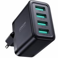 CARICABATTERIE Wall Charger Joyroom JR-TCN03 24W 2.4A 4 x USB-A Black In Blister