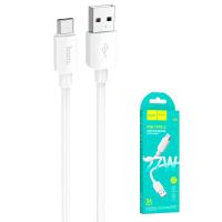 CAVO USB-A to USB-C Cable Hoco X96  27W 3A 1M White in Blister